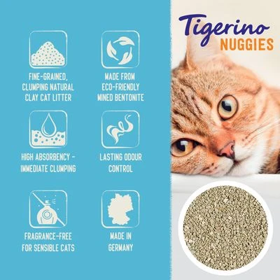 Tigerino Nuggies (Ultra) Cat Litter - Sensitive (Unscented) 2 Tigerino Nuggies (Ultra) Cat Litter - Sensitive (Unscented) - Image 2