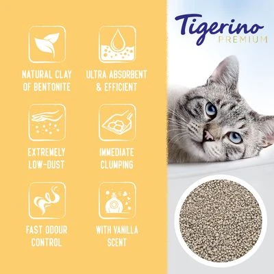 Tigerino Canada / Premium Cat Litter – Vanilla Scented 2 Tigerino Canada / Premium Cat Litter – Vanilla Scented - Image 2