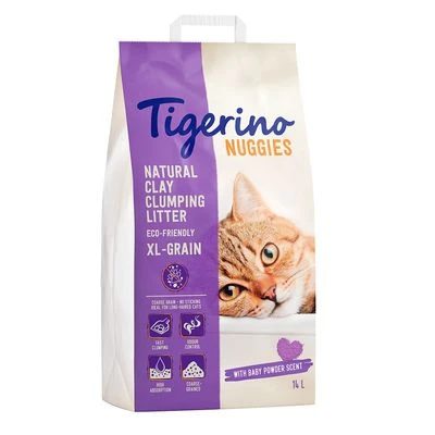 Tigerino Nuggies (Classic) / XL Grain Cat Litter – Babypowder Scented 1 Tigerino Nuggies (Classic) / XL Grain Cat Litter – Babypowder Scented