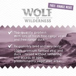 Wolf Of Wilderness Junior "Free-Range" 6 X 800g -Perfect Care Shop wow freerange wet board junior wildhills 1000x1000 uk2 4