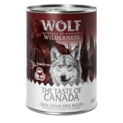 Wolf Of Wilderness "The Taste Of" Saver Pack 24 X 400g 10 Wolf Of Wilderness "The Taste Of" Saver Pack 24 X 400g -Perfect Care Shop wow tasteof canada 400g 1000x1000 0